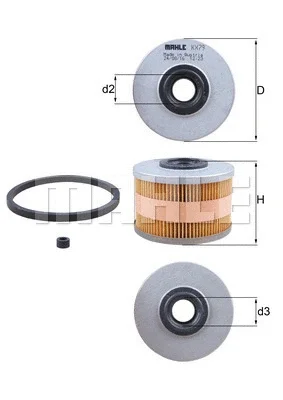 KX 79D KNECHT/MAHLE Топливный фильтр