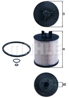 KX 86/1D KNECHT/MAHLE Топливный фильтр