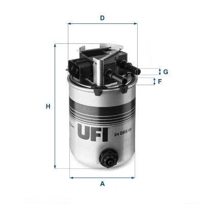 24.095.00 UFI Топливный фильтр