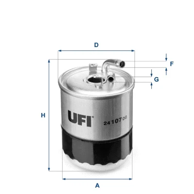 24.107.00 UFI Топливный фильтр