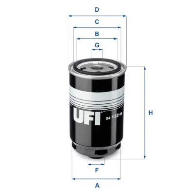 24.122.00 UFI Топливный фильтр