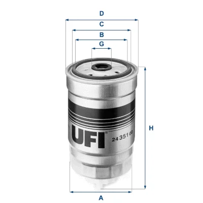 Топливный фильтр UFI 24.351.00