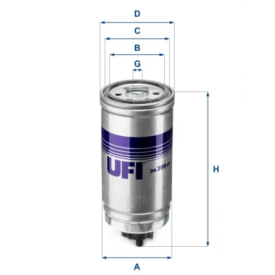 24.399.00 UFI Топливный фильтр