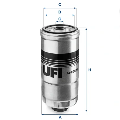 24.408.00 UFI Топливный фильтр