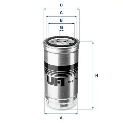 Топливный фильтр UFI 24.417.00