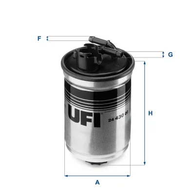 24.430.00 UFI Топливный фильтр