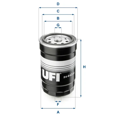 Топливный фильтр UFI 24.443.00
