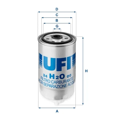 24.H2O.00 UFI Топливный фильтр