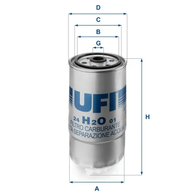 24.H2O.01 UFI Топливный фильтр