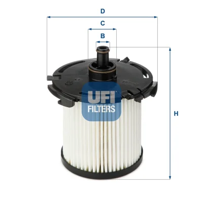 Топливный фильтр UFI 26.074.00