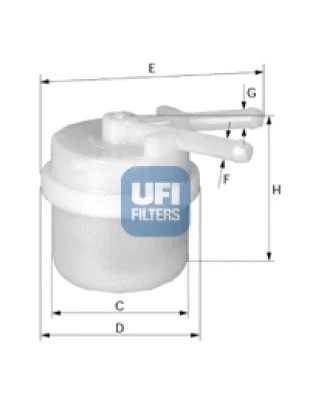 Топливный фильтр UFI 31.024.00
