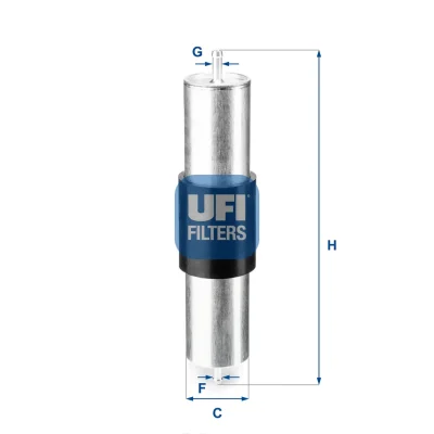Топливный фильтр UFI 31.569.00