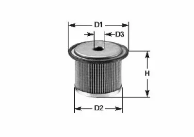 MG 083 CLEAN FILTERS Топливный фильтр