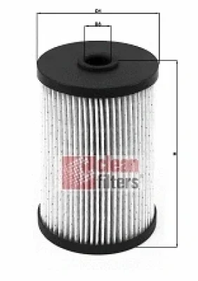 MG1617 CLEAN FILTERS Топливный фильтр