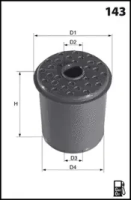 ELG5227 MECAFILTER Топливный фильтр