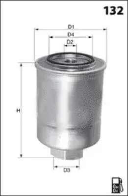 ELG5230 MECAFILTER Топливный фильтр