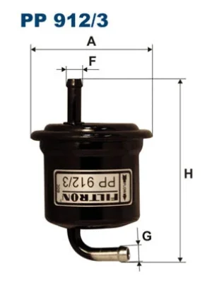 PP912/3 FILTRON Топливный фильтр