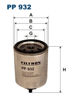 PP932 FILTRON Топливный фильтр