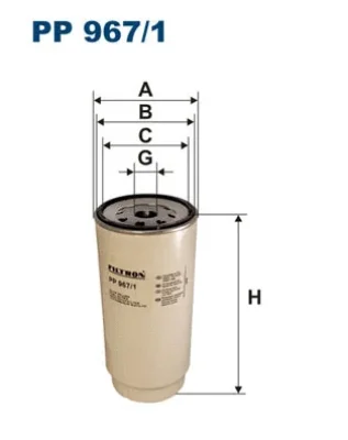 PP967/1 FILTRON Топливный фильтр