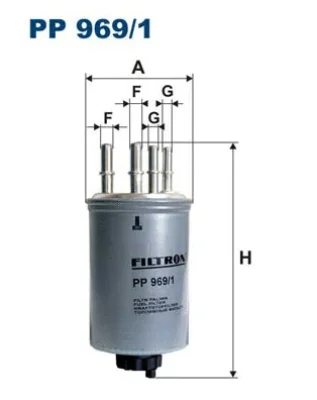 PP969/1 FILTRON Топливный фильтр