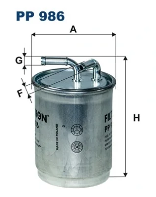 PP986 FILTRON Топливный фильтр