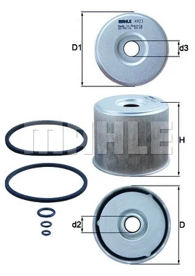 KX 23 KNECHT/MAHLE Топливный фильтр