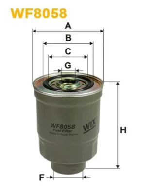 WF8058 WIX Топливный фильтр