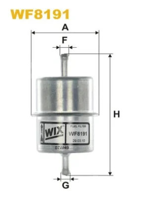 WF8191 WIX Топливный фильтр