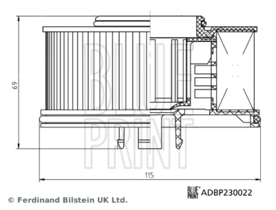 Топливный фильтр BLUE PRINT ADBP230022