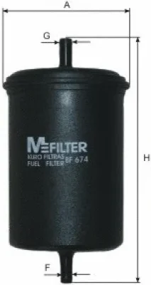 Топливный фильтр MFILTER BF 674