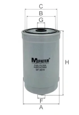 DF 3570 MFILTER Топливный фильтр