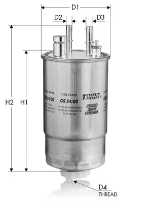 Топливный фильтр TECNECO FILTERS GS24/00