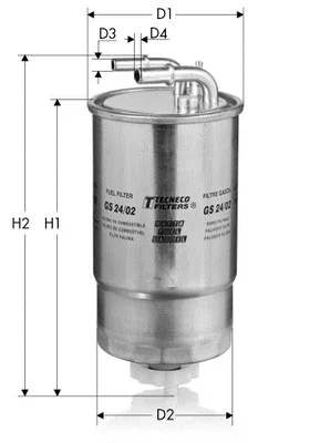 GS24/02 TECNECO FILTERS Топливный фильтр