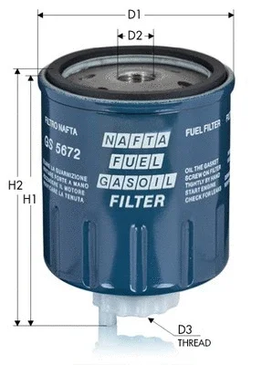 Топливный фильтр TECNECO FILTERS GS5672