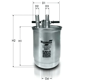 Топливный фильтр TECNECO FILTERS GS71