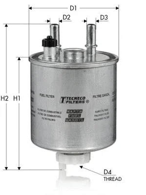 Топливный фильтр TECNECO FILTERS GS9022
