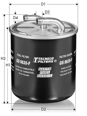 GS9635F TECNECO FILTERS Топливный фильтр