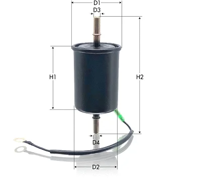 IN1069 TECNECO FILTERS Топливный фильтр