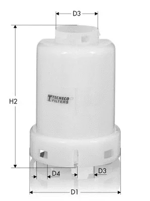 IN284P TECNECO FILTERS Топливный фильтр