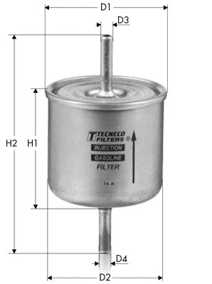 Топливный фильтр TECNECO FILTERS IN4777