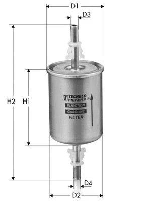 IN54 TECNECO FILTERS Топливный фильтр