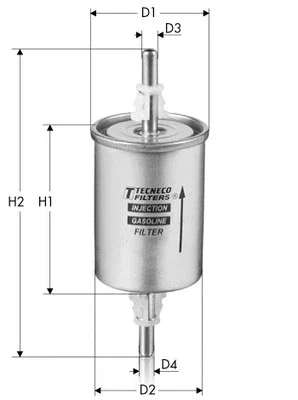 IN55/2 TECNECO FILTERS Топливный фильтр