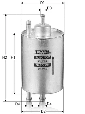 IN9527 TECNECO FILTERS Топливный фильтр