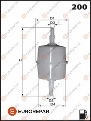 E145057 EUROREPAR Топливный фильтр