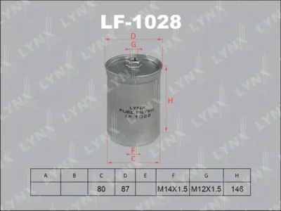 Топливный фильтр LYNXAUTO LF-1028