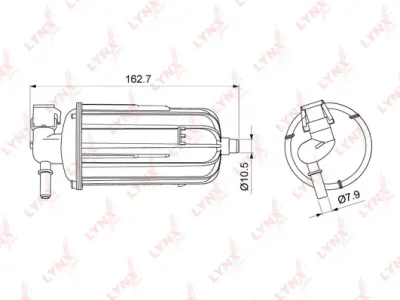 LF-1079M LYNXAUTO Топливный фильтр
