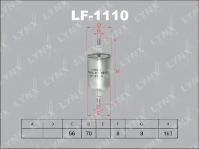 Топливный фильтр LYNXAUTO LF-1110