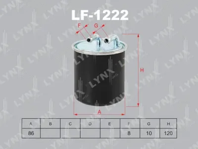LF-1222 LYNXAUTO Топливный фильтр