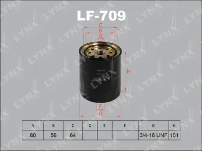 Топливный фильтр LYNXAUTO LF-709