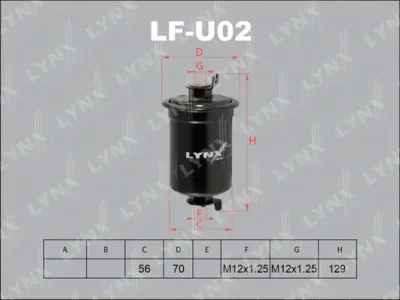 LF-U02 LYNXAUTO Топливный фильтр
